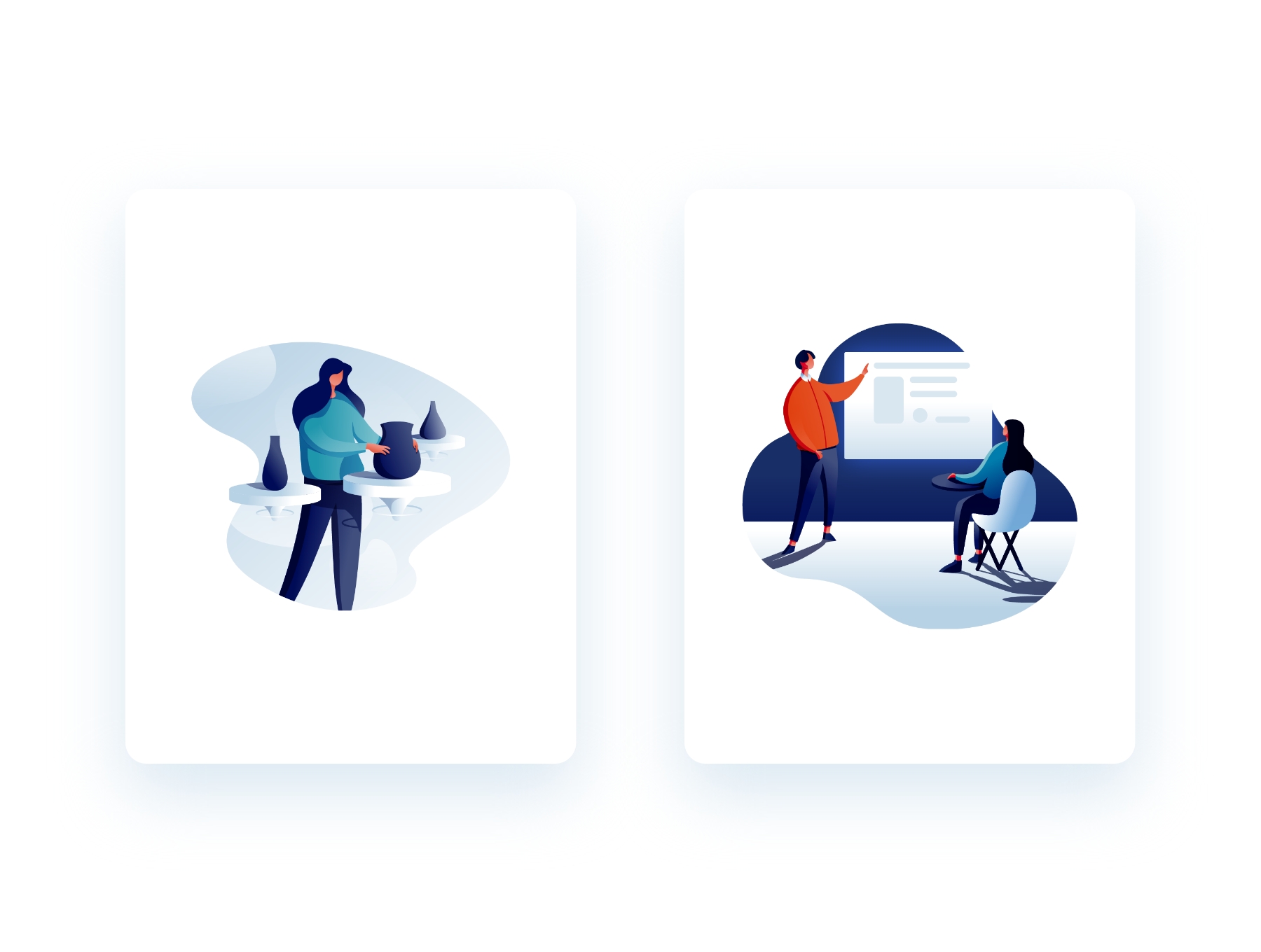 素材库下午茶：有创意的教育主题插画矢量素材下载[Ai]插图(1)