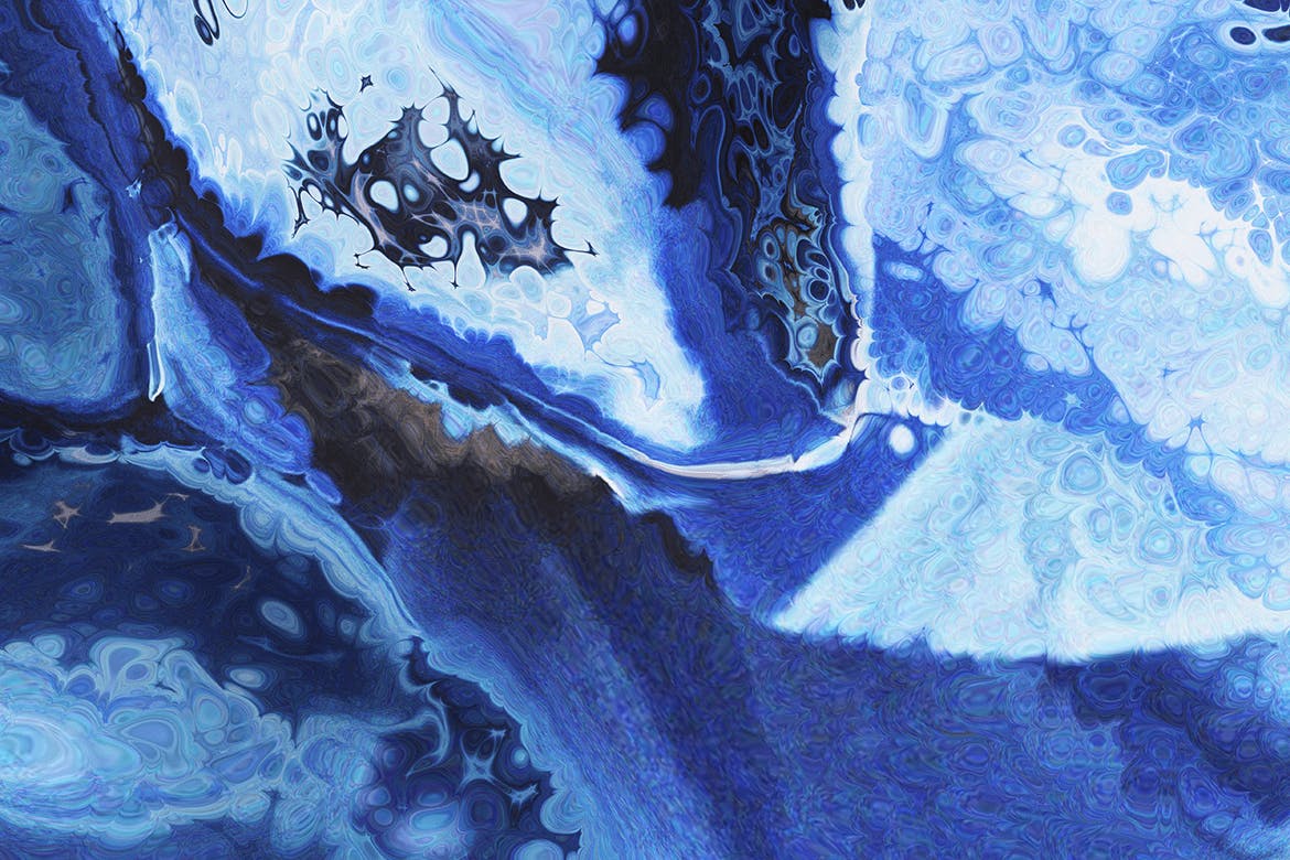 混合水彩颜料天然大理石纹理素材库精选背景 Acrylic Pouring Texture Set插图(5)