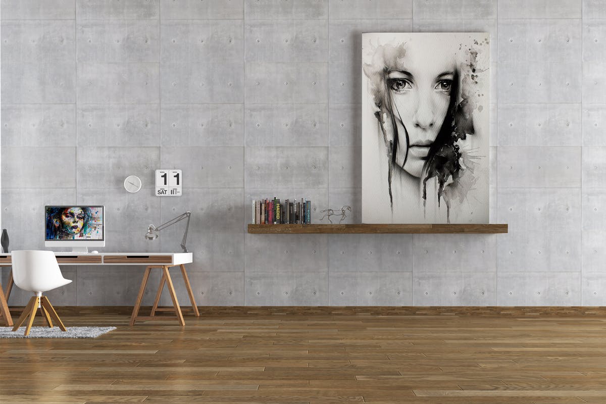 室内油画作品展示样机模板Vol.8 Picture Art Mockup [Vol 8]插图