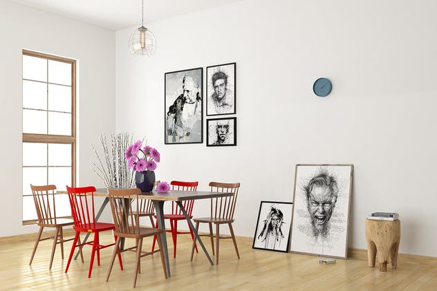 艺术墙纸装饰样机模板Vol.2 Art Wall Mockup [Vol2]插图(4)