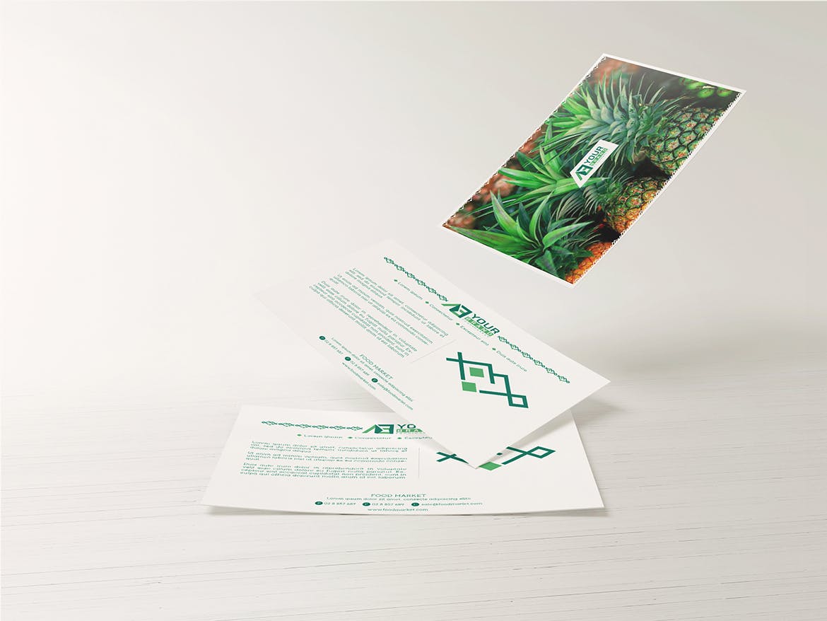 食品品牌VI视觉体系设计预览样机套件 Food Market Identity Branding Mockups插图(7)