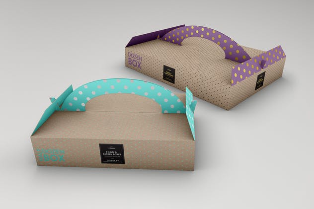 食品糕点包装盒样机模板第4卷 Food Pastry Boxes Vol.4: Packaging Mockups插图(8)