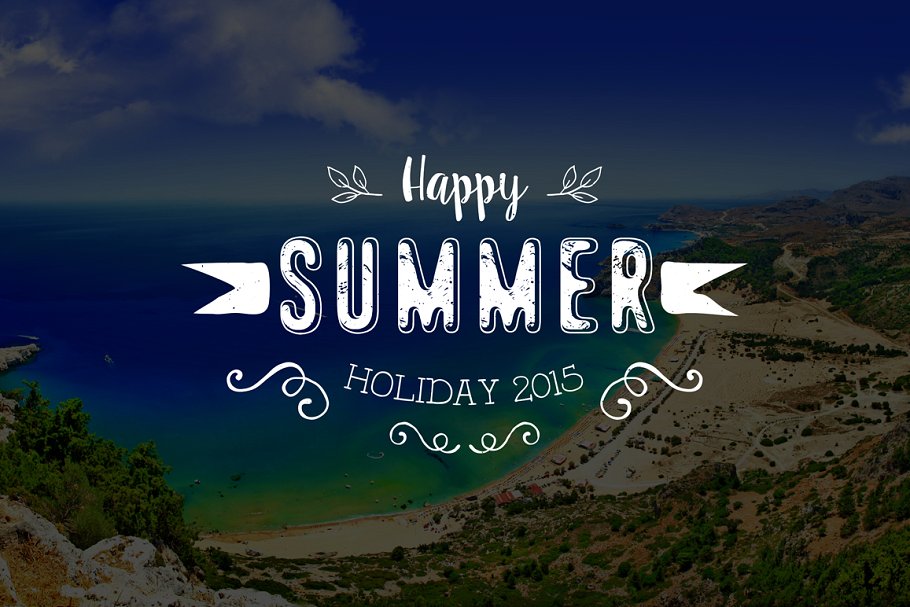 20个夏季海洋岛屿生物元素徽章 20 Summer Badges插图(2)