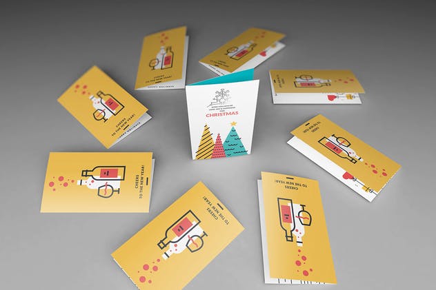 邀请函/明信片/贺卡样机模板 Invitation/ Greeting Card Mockups插图(5)