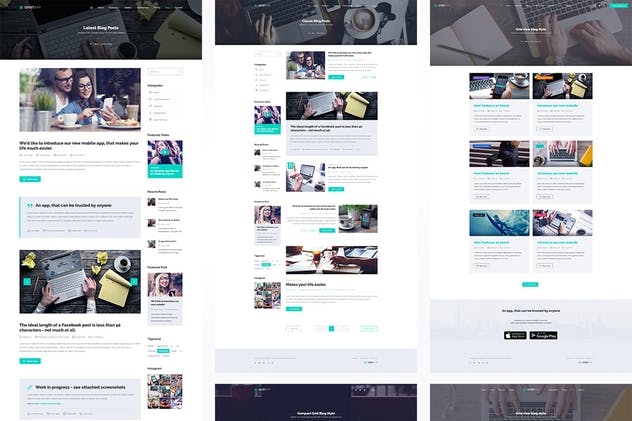 着陆页面UI工具包及网站模板 SpiritApp Landing Page UI Kit (Light Style)插图(3)