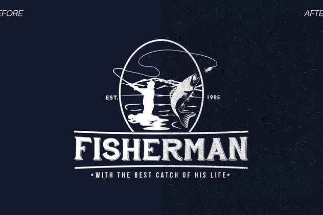 5款复古怀旧徽标Logo纹理素材 Vintage Old Logo Texture插图(1)