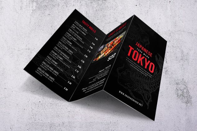 日式餐厅寿司刺身餐厅菜单设计PSD模板 Japanee Menu Bundle A4 & US Letter插图(5)