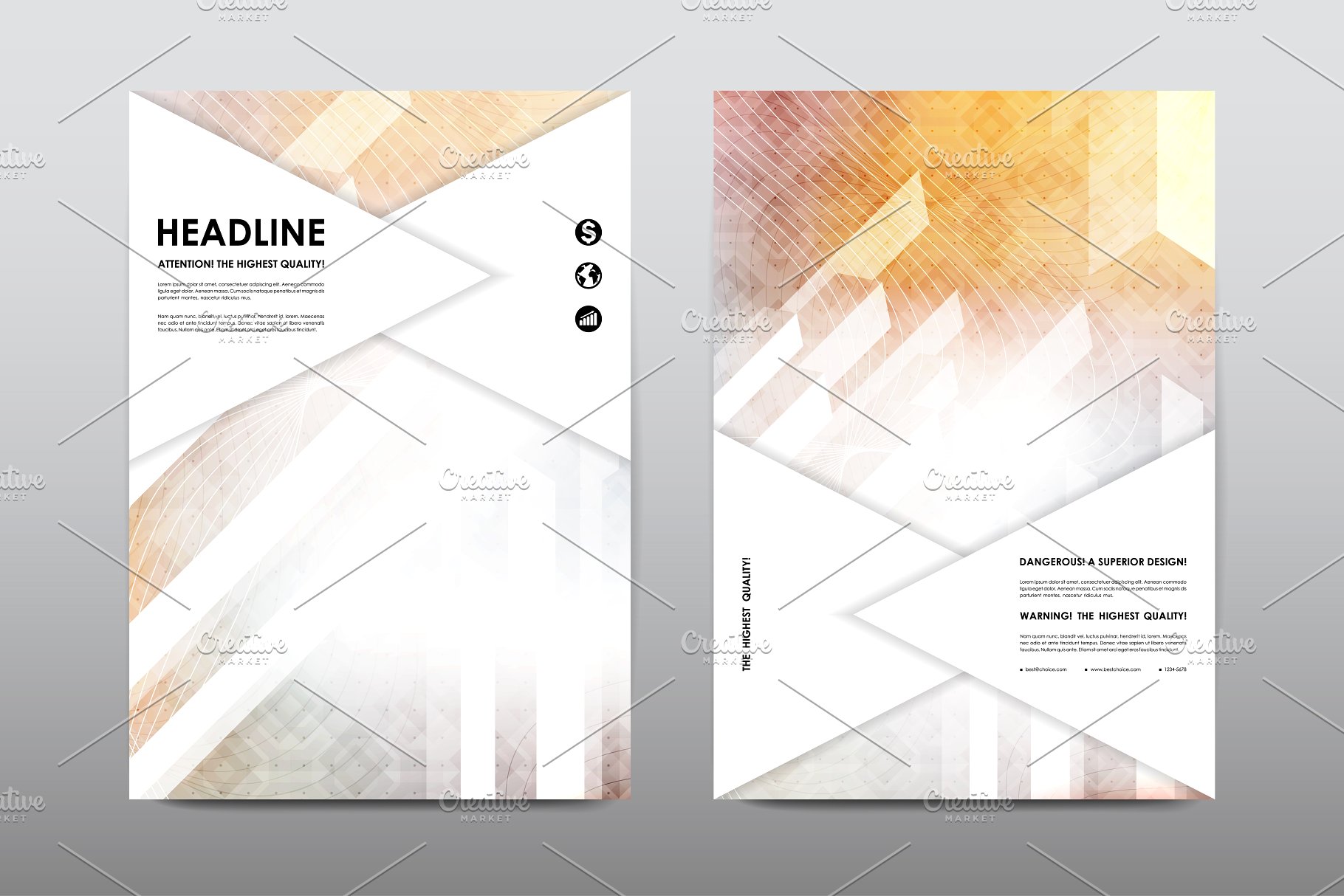 50+企业商业主题宣传小册子模板合集 50+ Business Brochures Bundle插图(43)