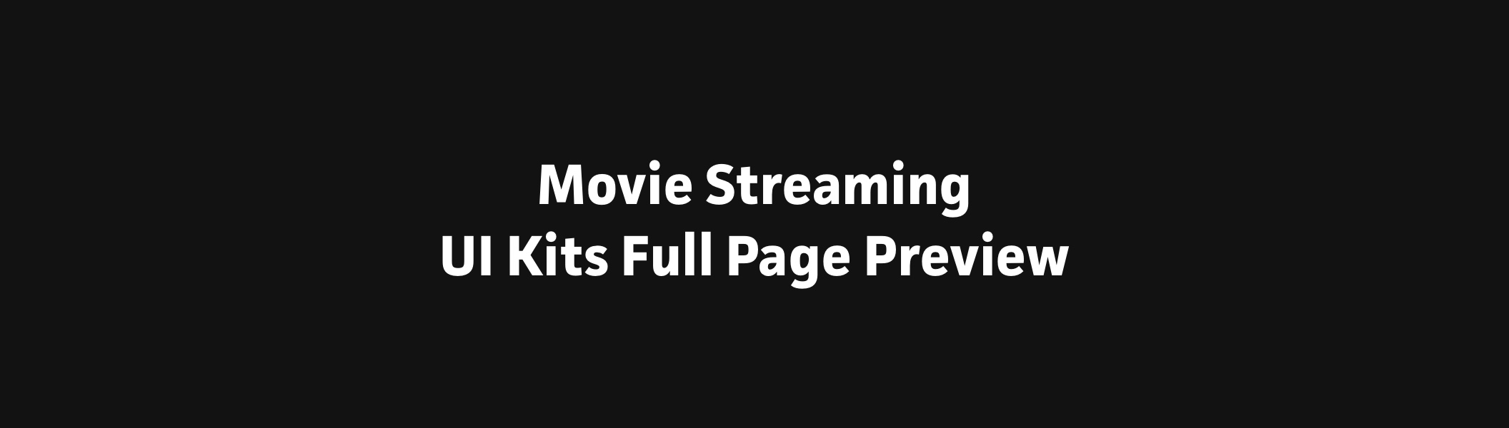 素材库下午茶：电影流媒体应用程序UI设计素材库精选套件[Sketch,XD]插图