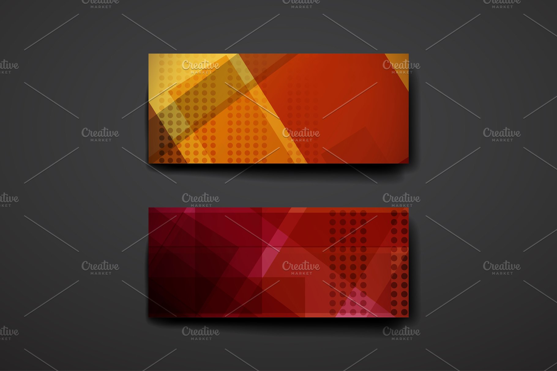 抽象几何线条叠加图形背景 Abstract Backgrounds插图(1)