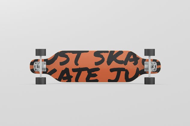 双翘长滑板图案设计样机 Freeride Longboard Mockup插图(10)