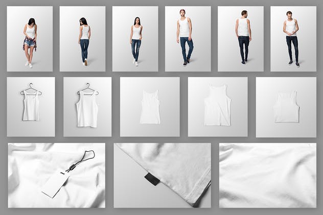 时尚潮流背心T恤服装样机Vol.4 Ultimate Apparel Mockup Vol. 4插图(5)