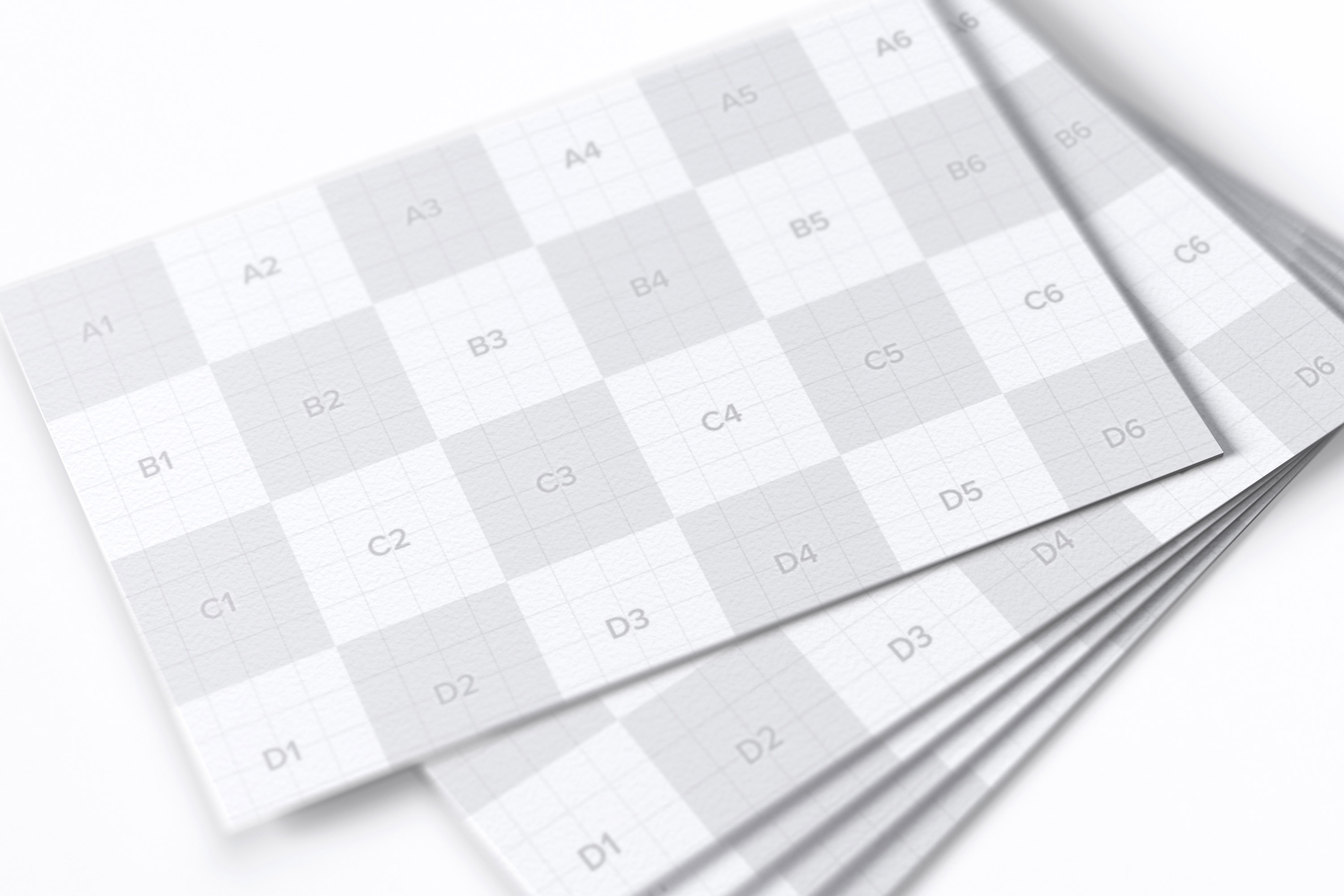 UK尺寸标准企业名片设计效果图预览样机模板04 UK Business Cards Mockup 04插图(2)