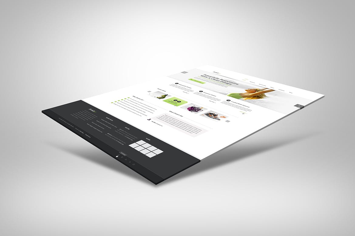 网站UI设计3D展示图样机模板 3D Web Presentation Mockup (V1)插图(5)