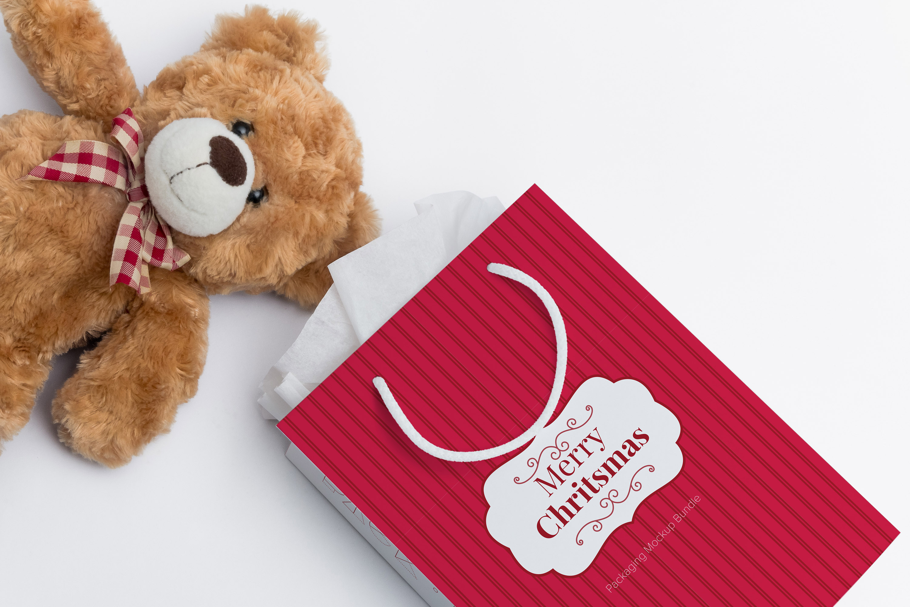 品牌购物纸袋外观设计样机模板02 Shopping Bag Mockup 02插图(1)