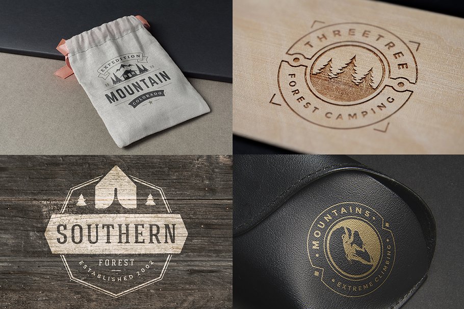 280个户外品牌Logo标志和徽章模板 280 Outdoor logos and badges插图(76)