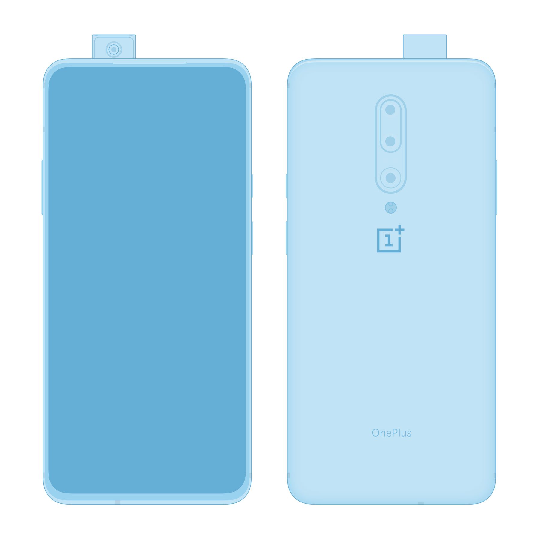 OnePlus 7 Pro 线框模型
