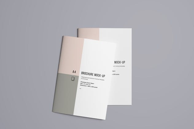 A4企业介绍宣传册样机模板 A4 Brochure Mockup插图(5)