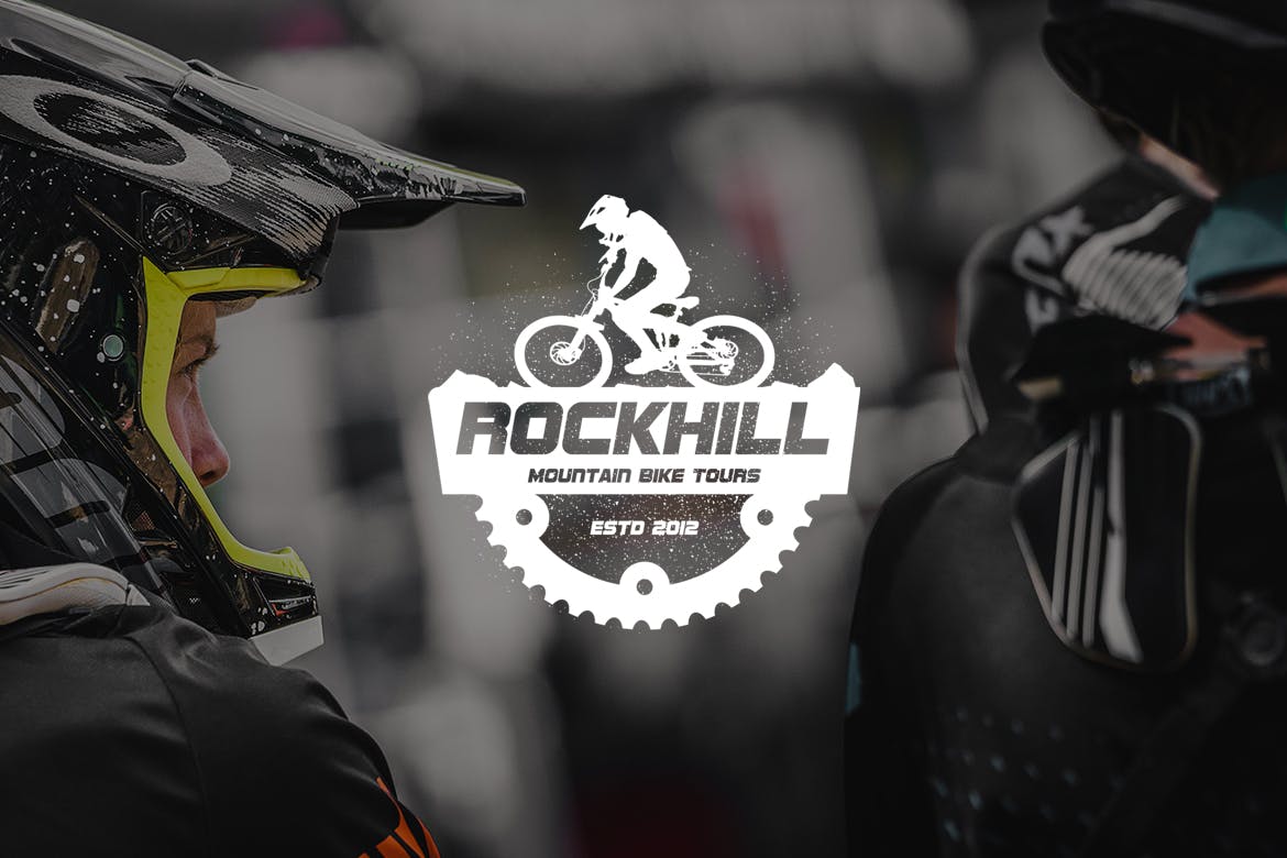 山地车品牌Logo商标设计模板 Mountain Bike Logo插图(1)