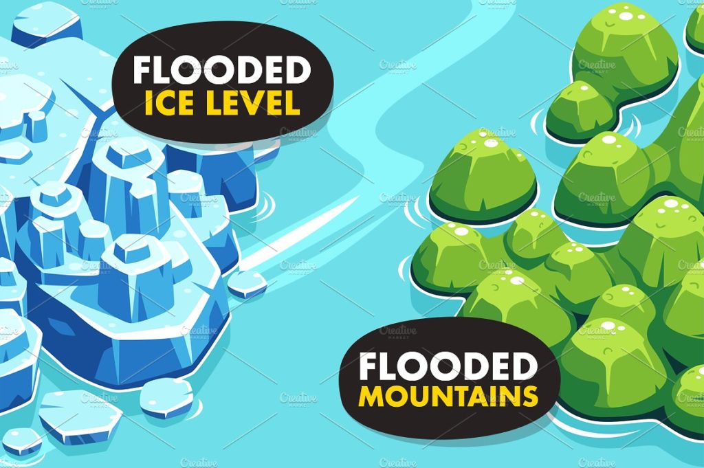 卡通水上游戏UI Kit打包下载[psd]插图(4)