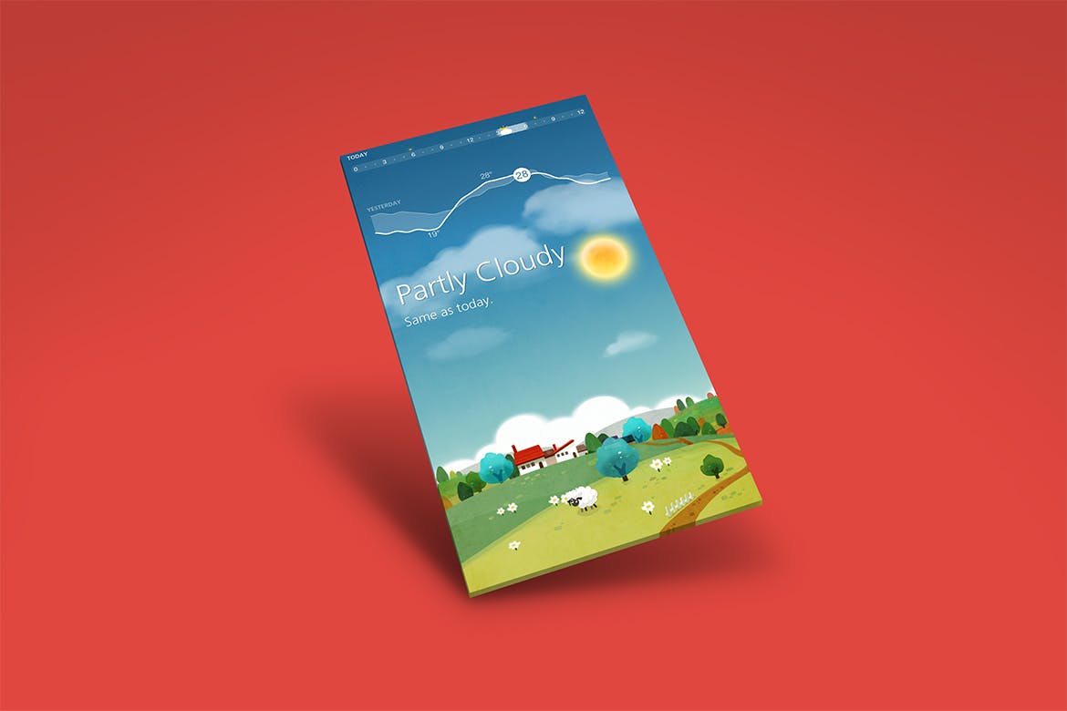 APP应用&手机游戏界面设计效果图样机 Mobile Display Mock-Up插图(2)