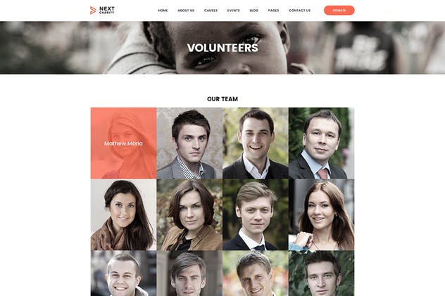 非营利组织慈善基金网站PSD模板 Charity and Donation Fund Volunteer NGO Template插图(11)