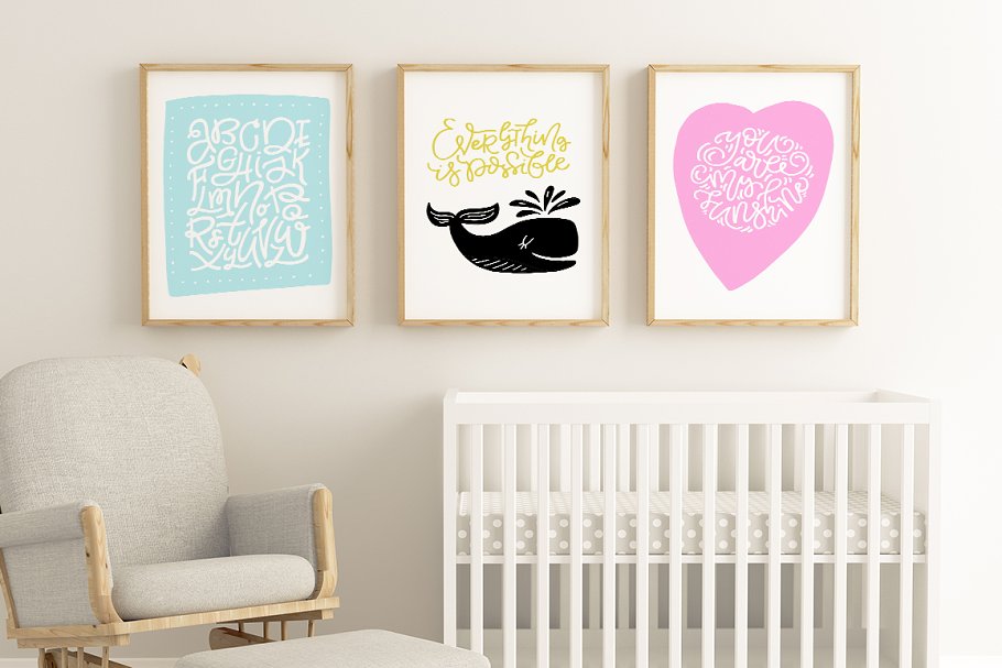 幼儿园儿童主题艺术插画素材合集 Nursery Art Creator – DIY pack插图(1)