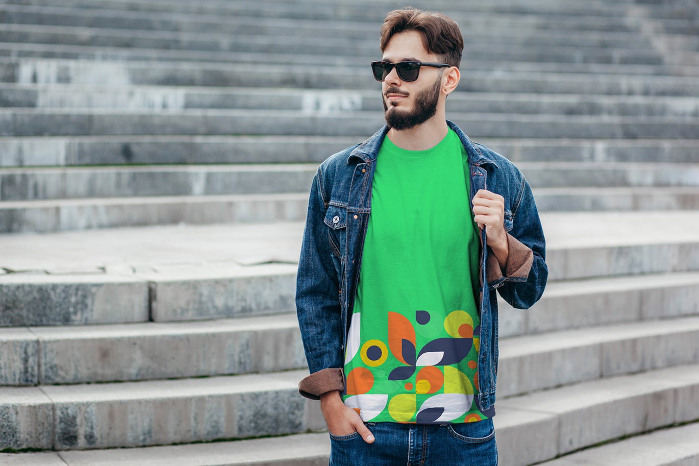 T恤系列服装印花设计展示样机素材库精选合集v03 T-Shirt Mockup Collection 03插图(1)