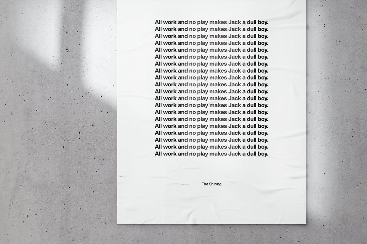 不干胶海报张贴效果样机模板 Glued Poster Mockup插图(4)