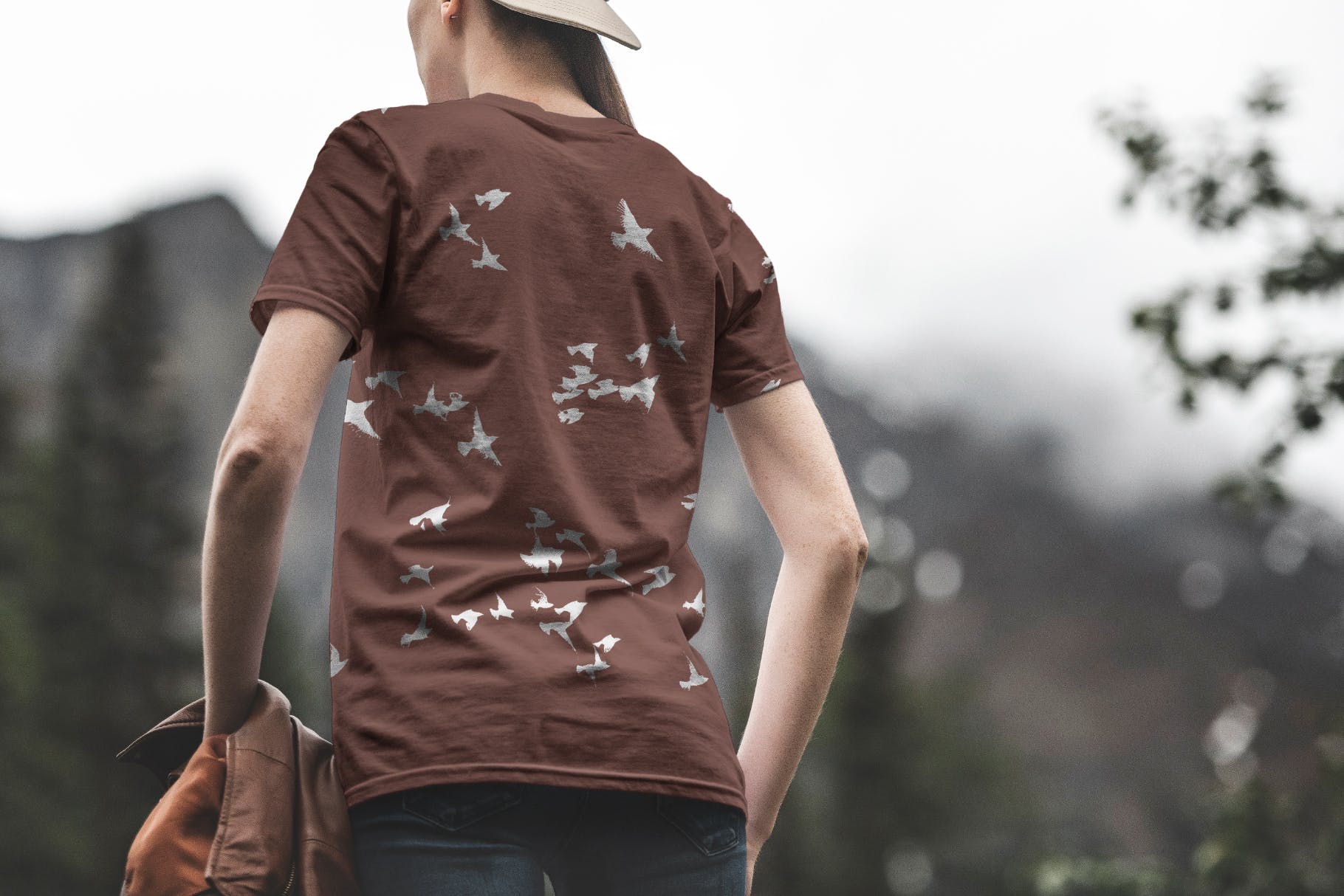 户外场景男士T恤设计效果图样机模板v2 T-Shirt Mockup Adventure  Edition Vol. 2插图(4)