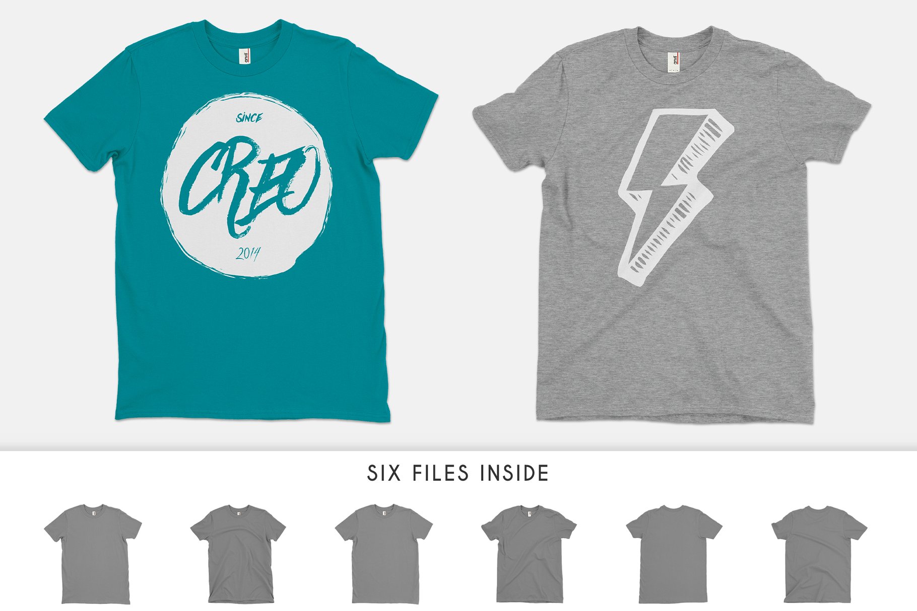 圆领纯棉T恤样机 Anvil 980 Fashion T-Shirt Mockups插图(3)