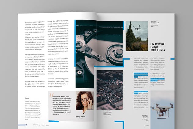 高科技VR产品展示产品目录设计模板v15 Magazine Template Vol. 15插图(6)