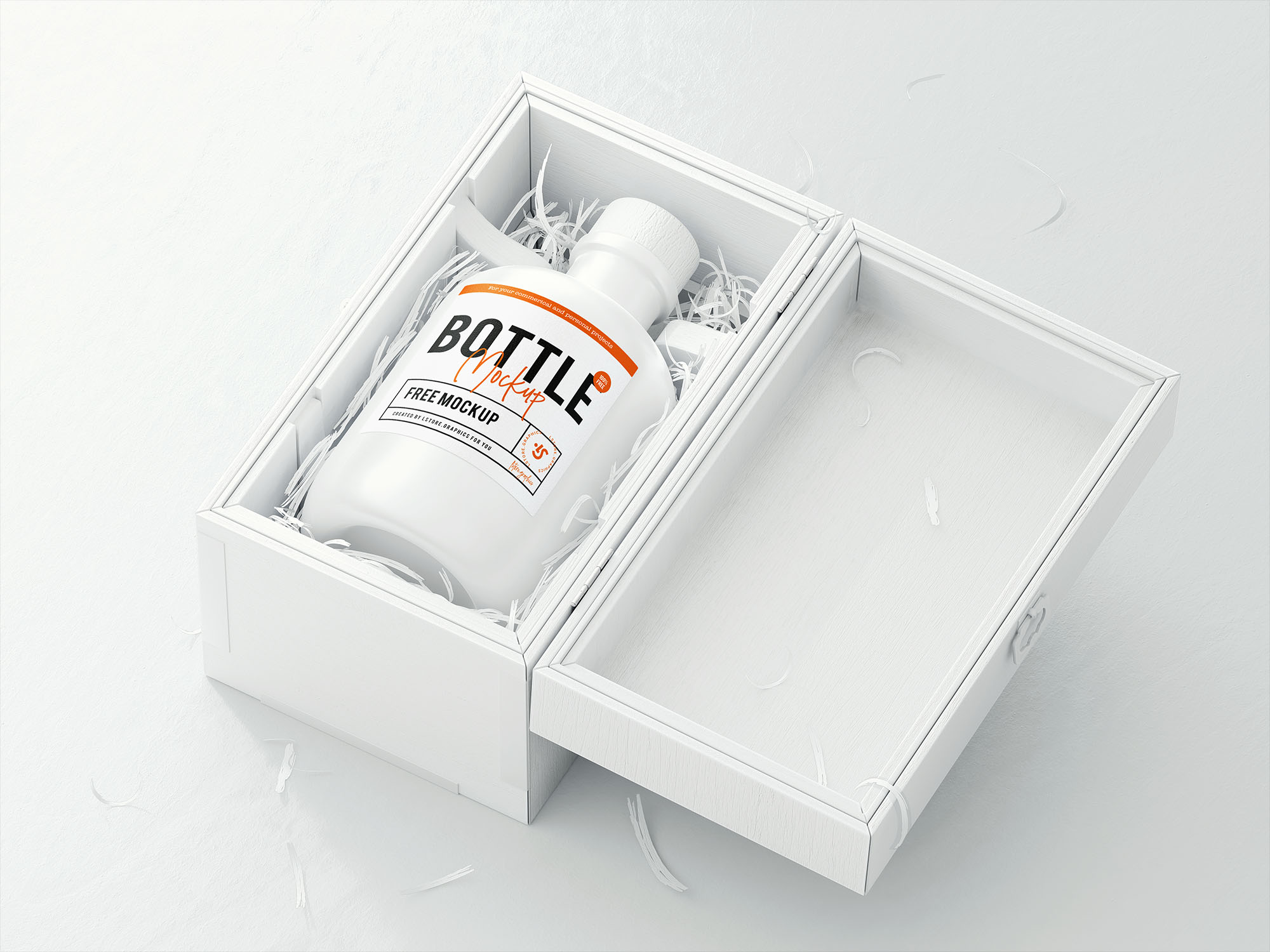 化妆品瓶罐样机模板 Bottle Logo Mockup插图(1)