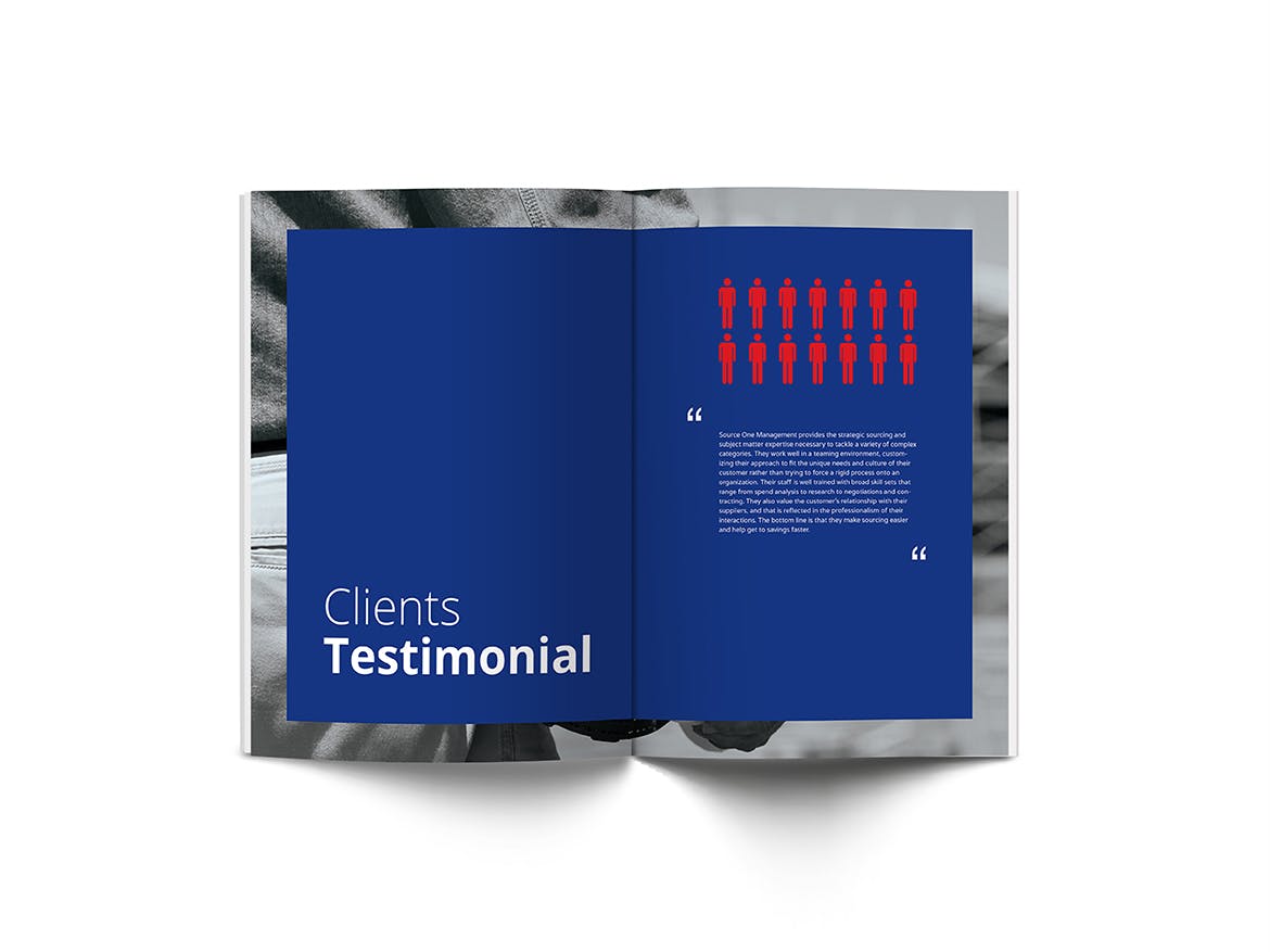 时尚高端配色的简约企业画册楼书杂志品牌手册设计模板（indd）插图(6)