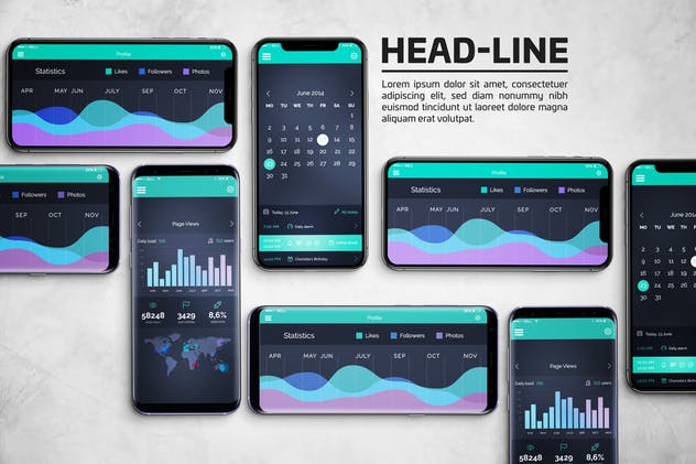 Android & iOS 客户端UI设计演示样机 Android & iOS Mockup插图(6)