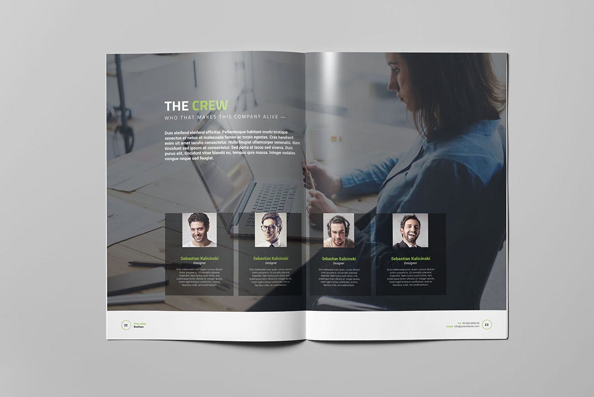 品牌推介/企业宣传画册设计模板 King Julian Brochure插图(11)