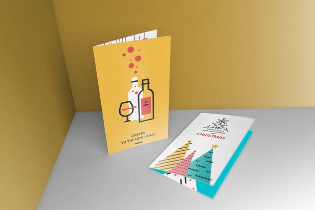邀请函/明信片/贺卡样机模板 Invitation/ Greeting Card Mockups插图(9)