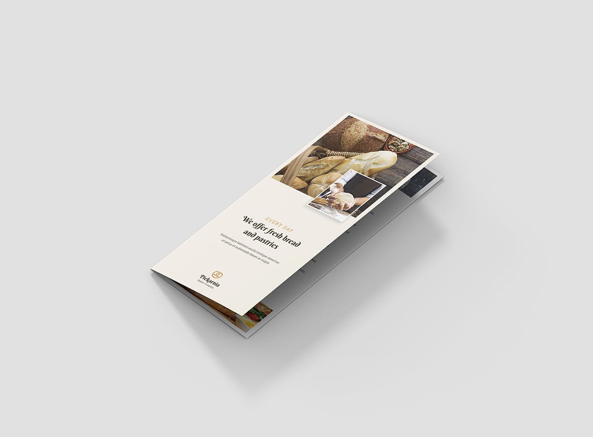 5合1面包店折页宣传单设计模板合集 Bakery – Brochures Bundle Print Templates 5 in 1插图(1)