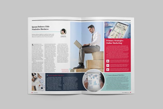 多用途新闻报纸版式设计INDD模板v1 Multipurpose Newsletter插图(2)