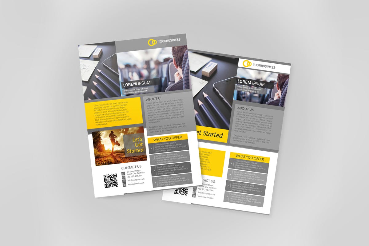 多用途企业宣传海报设计模板v3 2 Multipurpose Business Flyer插图