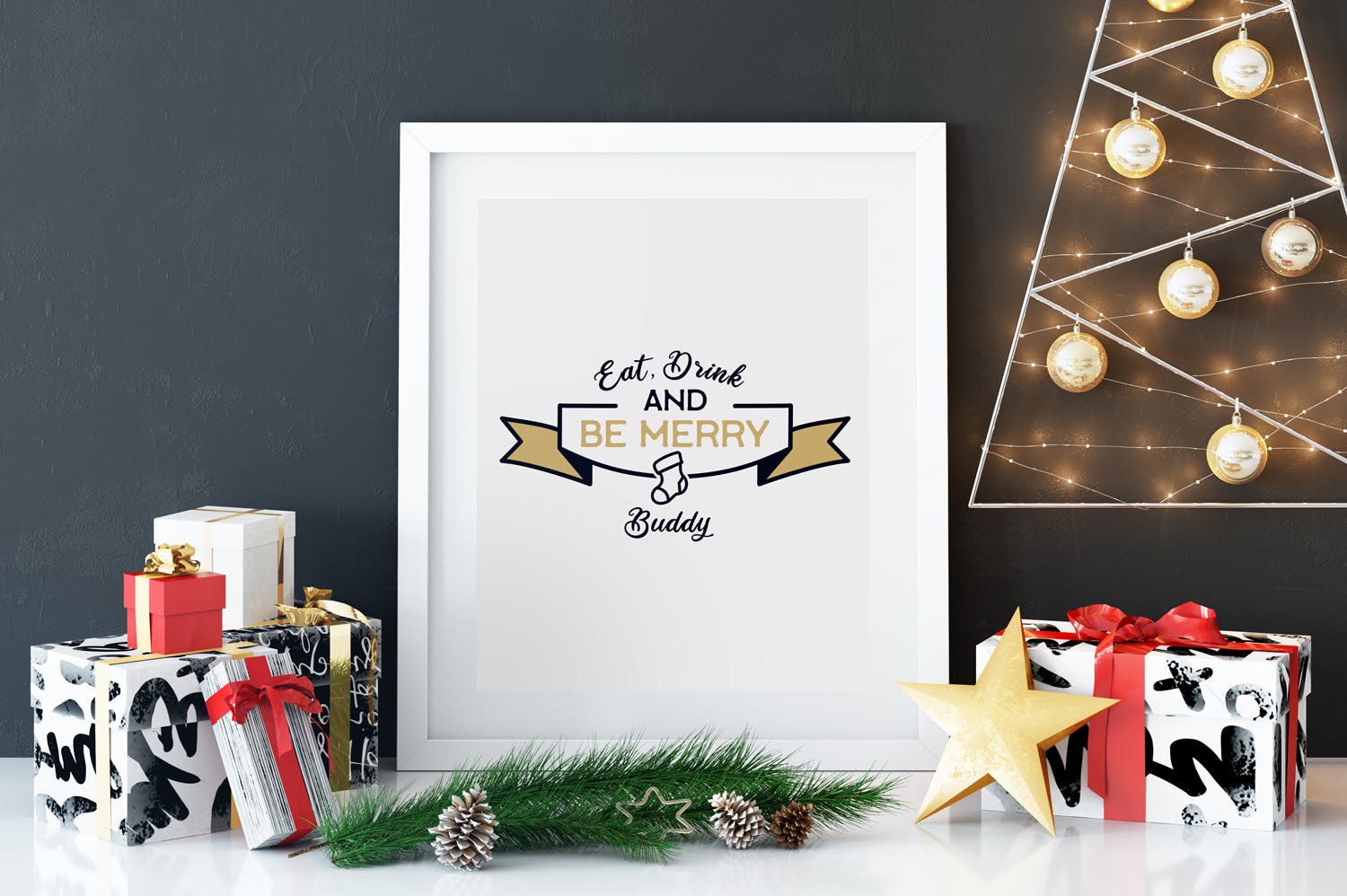 圣诞节主题T恤印花图案矢量设计素材 Christmas Designs Bundle. Vector TShirt Prints SVG插图(2)