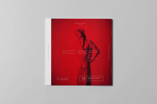 方形画册小册子样机模板v2 Square Brochure Mock-up 2插图(8)