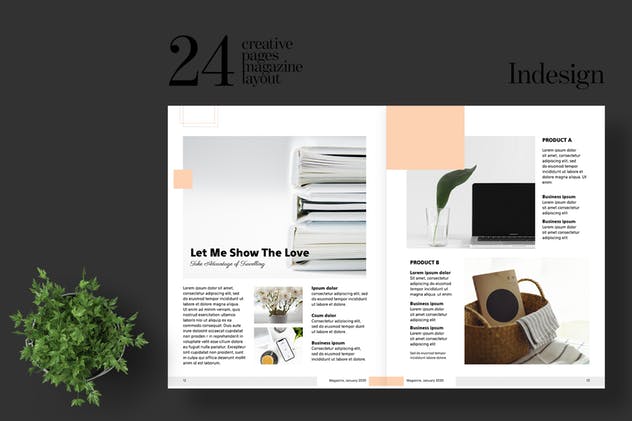 极简主义设计风格时尚杂志设计模板 Clean and Minimal Fashion Magazine Template插图(6)