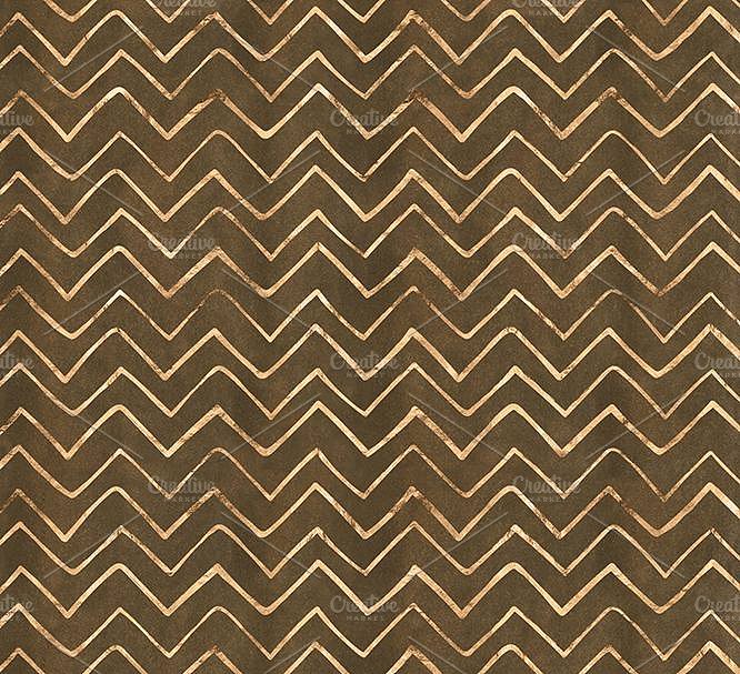 金色线条原始元素数字图形 The Golden Nile Patterns & Textures插图(1)