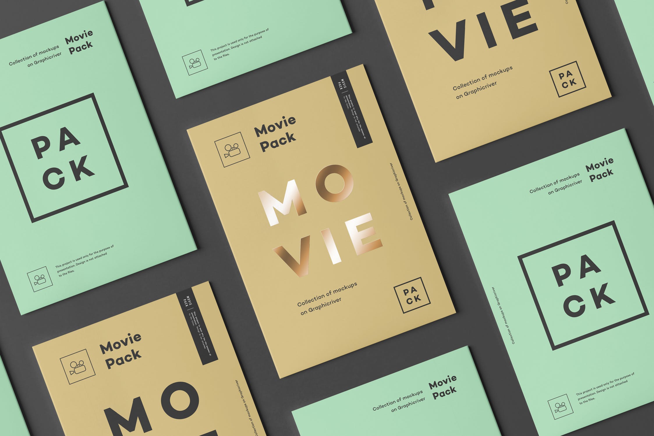 DVD电影光盘外包装设计样机模板4 Movie Pack Mock-up 4插图(8)