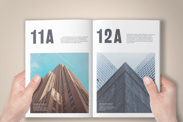 A5规格箔烫印杂志样机 A5 Foil Stamping Magazine Mock-Up插图(6)