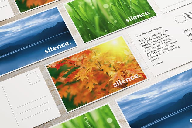 A6传单/明信片/邀请函样机模板 A6 Flyer / Postcard / Invitation MockUp插图(8)