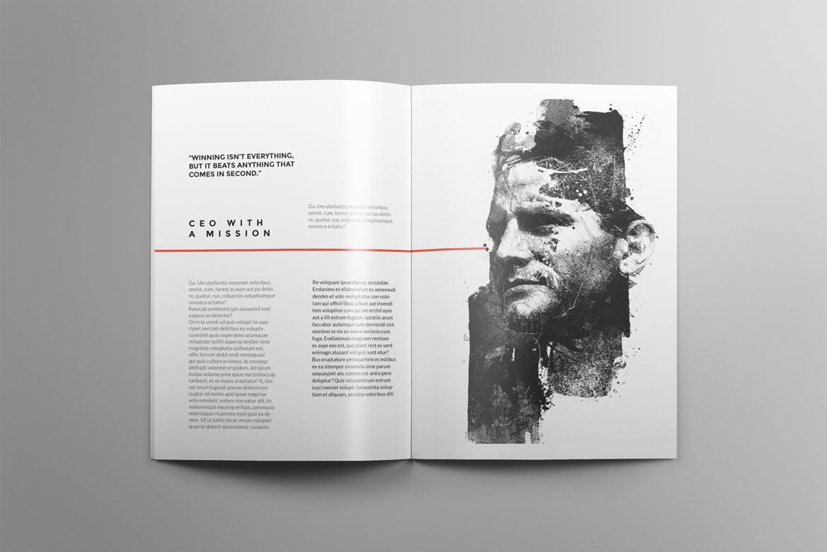 极简主义设计风格品牌/公司/商店宣传画册设计模板 Brochure插图(4)