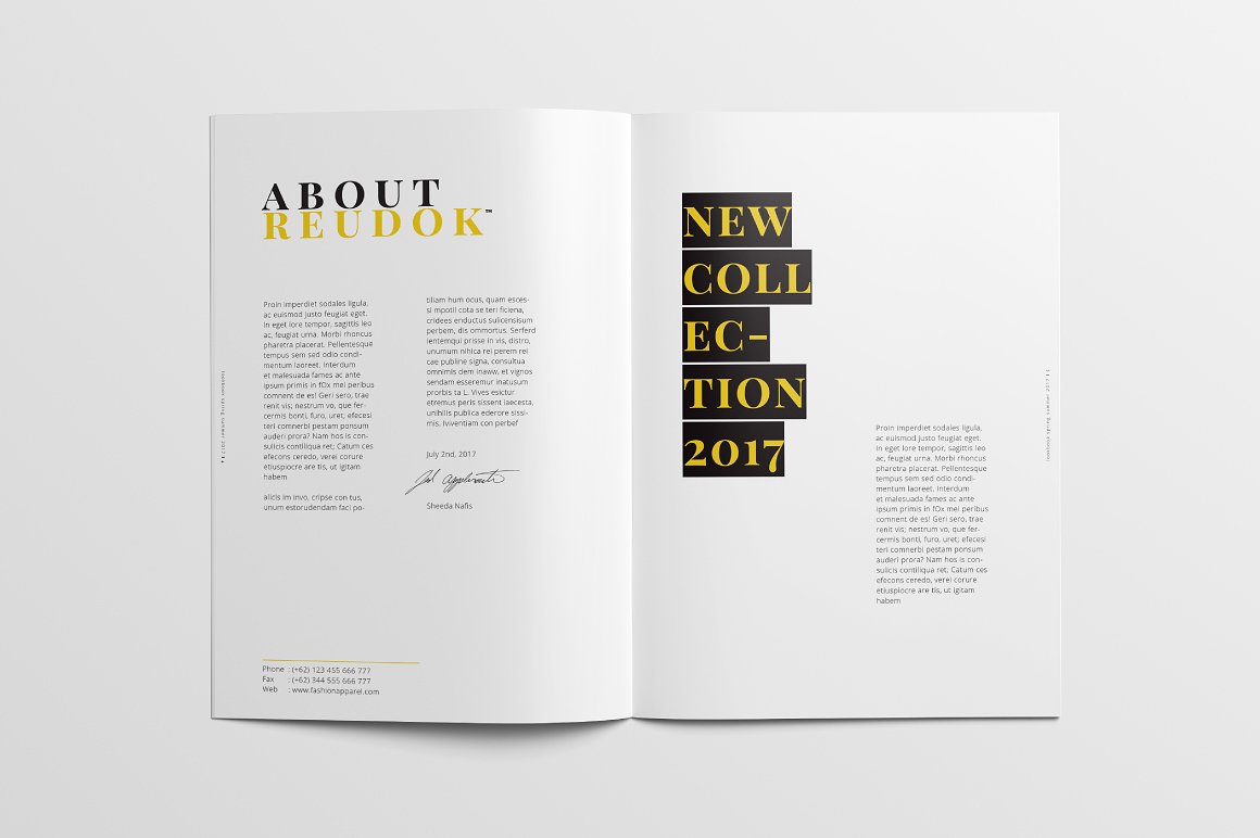 时尚极简的代言人简介杂志模板下载[indd]插图(2)