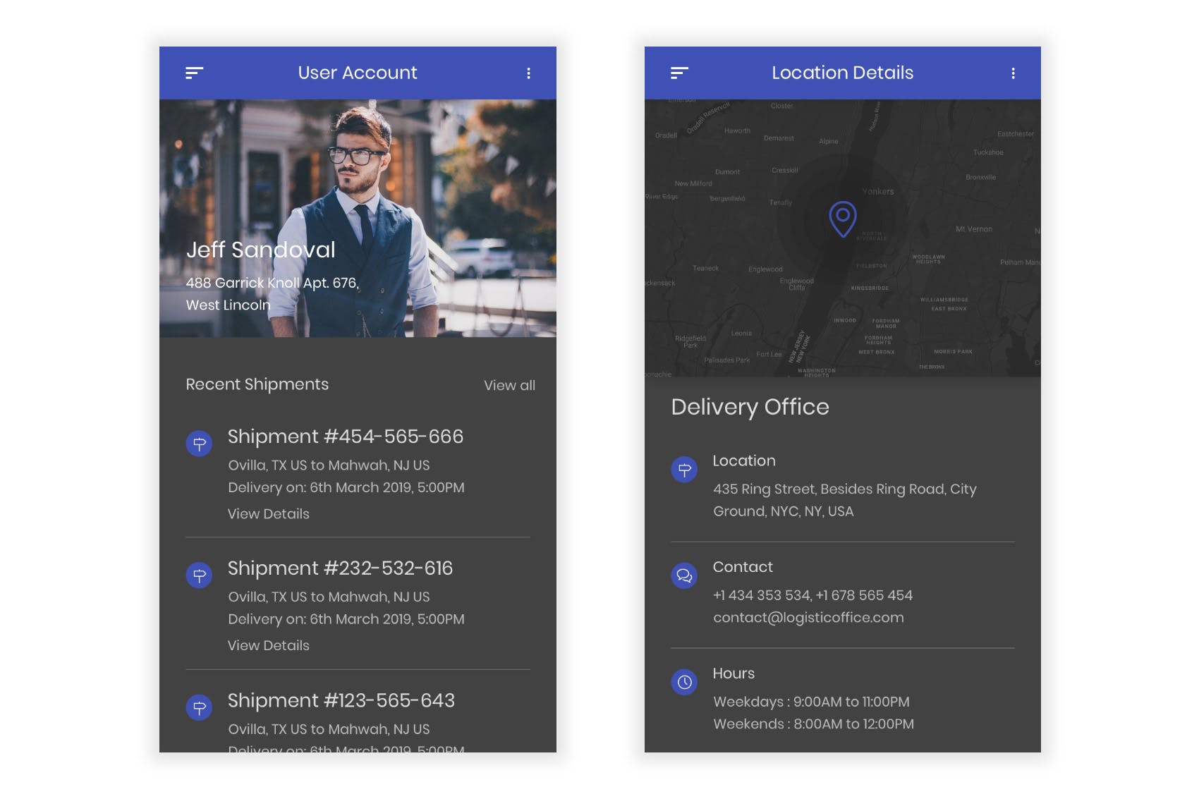 物流运输快递APP应用UI界面设计Figma模板 Taark – Logistics & Transport Figma UI Kit插图(2)